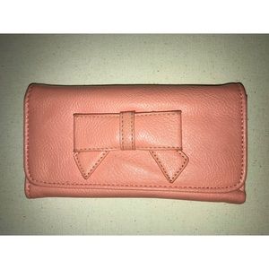 Peach Bow Clutch